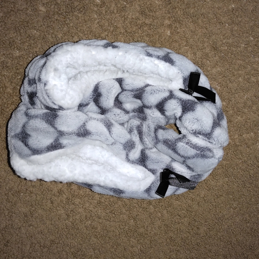 Cozy Gray Bunny Ear Kids Headband